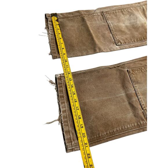 Vintage Carhartt Women’s WB136 BRN Easy Fit Double Knee Carpenter Work 12x30 Y2K - Picture 4 of 9